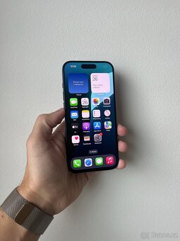 APPLE IPHONE 15 PRO 128GB MODRÝ TITAN-BATERIE 95%-ZÁRUKA - 2