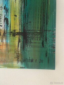 Originální abstraktní obraz – Kateřina V., 86×60 cm, 2011 - 2