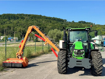 demo 106HP traktor+sekačka 6m mulčovač příkop DEUTZ 5105 - 2