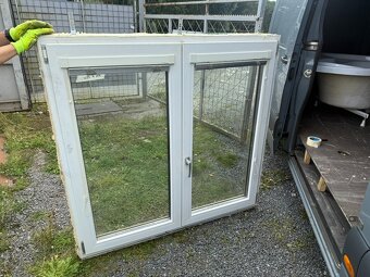 Plastové okna trojsklo, zlatý dub/bílá různé rozměry - 2