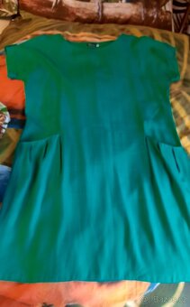 Nové, dámské, zelené šaty, viskoza, Móda Prostějov, vel.48 - 2