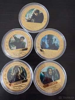 Prodám kovové dekorační mince s motivem Harryho Pottera - 2
