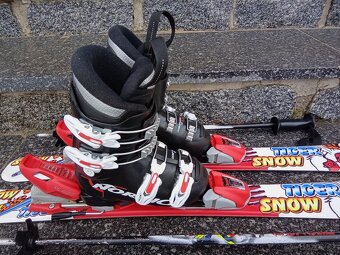 Dětské lyže 90 cm, boty a hole - 2