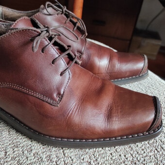 Kožené designové polobotky Spain - 2