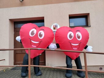 Nafukovací kostým srdce - 2