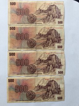 500Kčs s kolkem - 2