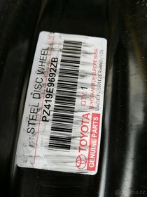 TOYOTA 6,5JX16, ROZTEČ 5X114,3, ORIGINÁLNÍ OCELOVÉ DISKY - 2