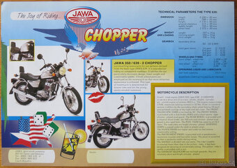 Jawa 350 - 639 Chopper leták - 2