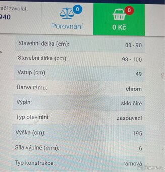 Sprchový kout s vaničkou - 2