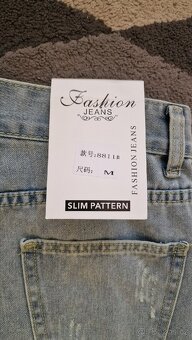 Y2K Blue Star Baggy jeans - dívčí kalhoty - 2