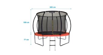 Trampolina marimex premium 305 cm nová - 2