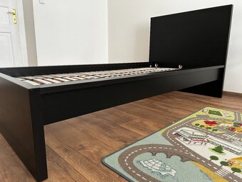 Rám postele Ikea 90x200,černohnědá,s roštem LÖNSET - 2
