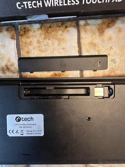 Bezdrátová klávesnice s touchpadem i-Tech / C-TECH WLTK-01 - 2
