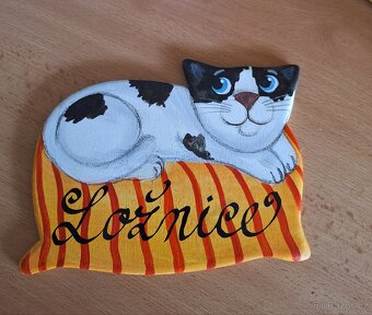 Cedulka ma dveře dřevěná - 2