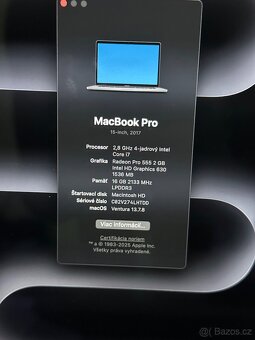 MacBook pro 2017 15inch - 2