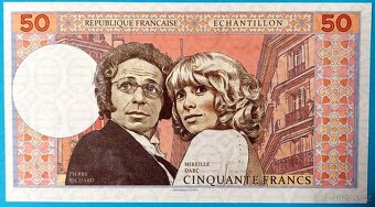 Sběratelská bankovka  50 FRANCS PIERRE RICHARD, 2018, Gábriš - 2