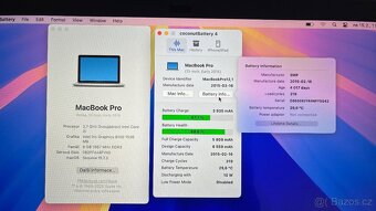 MacBook Pro 13 A1502 - MacOS Sequoia, baterie 88%, jako nový - 2