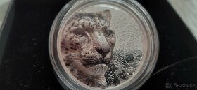 stříbrná mince Mongolska sněžný leopard 2024 3oz - 2