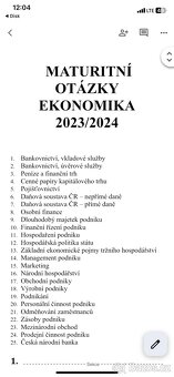 Maturitní otázky - 2
