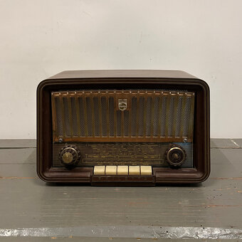 Bakelitové rádio Philips Philetta, typ BD 254 U - 2