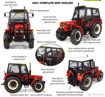 ZETOR 7245 MĚŘÍTKO 1:32 - 2