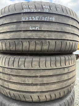 4 x letní pneu r19 235/35/19 - 2