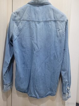 Pepe jeans Košile pánská džínová dřená - 2