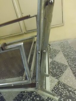 RARITA - Starožitné Polohovací KŘESLO FUNKCIONALISMUS Chrom - 2