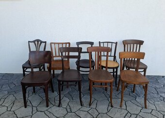 Ohýbané židle - TON, THONET, KOHN - po renovaci - 2