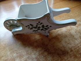 Keramické kačenky, keramický trakař,vázička - 2