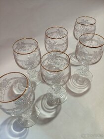 BOHEMIA KRYSTAL - SKLENICE na stopce 6x 60 ml - 2