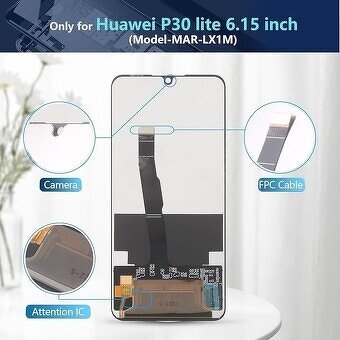 Náhradní obrazovka displeje 6,15" P30 Lite, pro Huawei P30. - 2