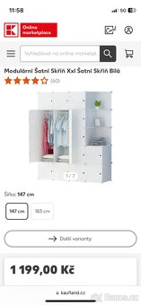 Modulární plastová šatní skříň/boxy - 2