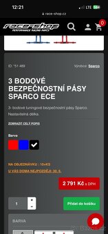 3 bodové pásy sparco - 2