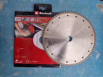 Diamantový kotouč - Einhell Turbo DIA 250 x 25,4 mm - 2