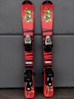 Dětské lyže TECNO PRO, 80 cm + lyžáky - 2