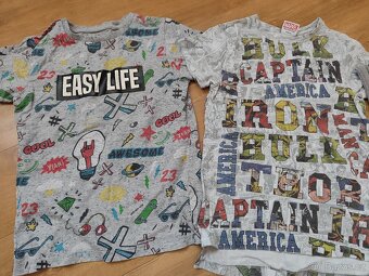 3x tričko Next 128/134 8,9 let - 2