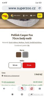 Pelíšek CASPER FOX 70cm - 2