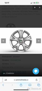 Originál ALU kola Škoda octavia 2 Pallas r17 5x112 - 2