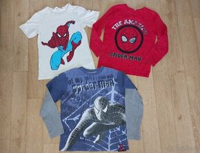 Chlapecká tílka, trička, dinosaurus, Spiderman, cca 6-11 let - 2