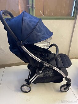 Kočárek HYBRID EZYFOLD chrom/navy -NOVÉ ZBOŽÍ - 2