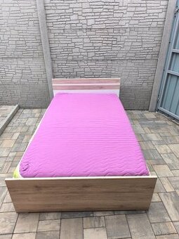 Prodám postel + Matrací 120cm x 200cm - 2