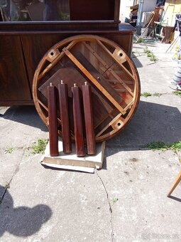 Historický stůl rozkládací 110 cm - 2