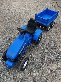 Traktor šlapací NEW HOLLAND TD 5050 s návěsem ROLLY TOYS - 2