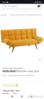 Rozkládací křeslo žluté - 2