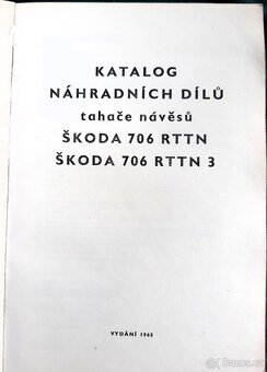 ŠKODA 706 RTTN tahač návěsů - 2