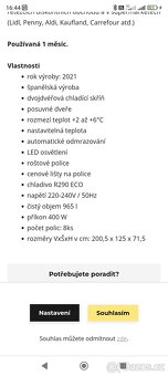 Dvoudveřová lednice AHT 1000 - 2