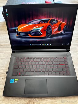 Herní notebook MSI GF63 RTX3050, 512 SSD+ 1TB - 2