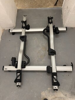THULE – kompletní střešní nosič + 2x držák kol - 2