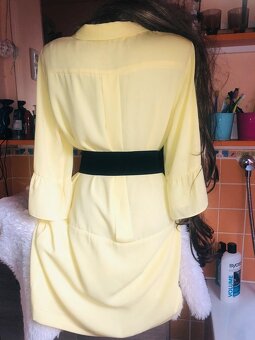 saty# Zara# letni# kosile #zluta# tehotenske - 2